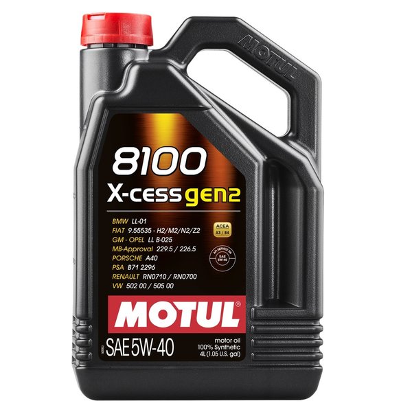 Масло моторное Motul 8100 X-Cess Gen2 5W40 4