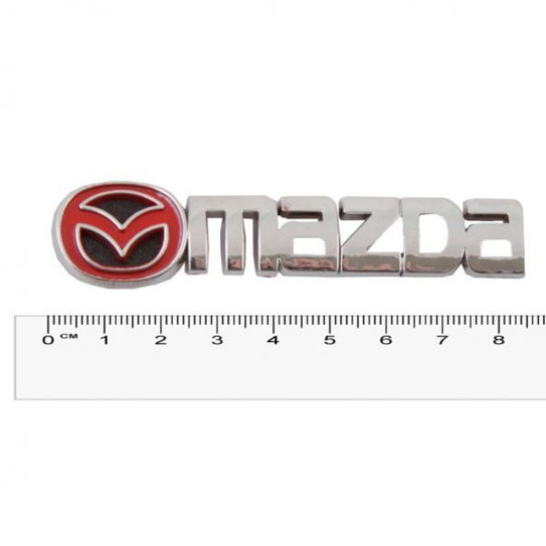 Шильдик металлопластик SW MAZDA + эмблема 85*20мм