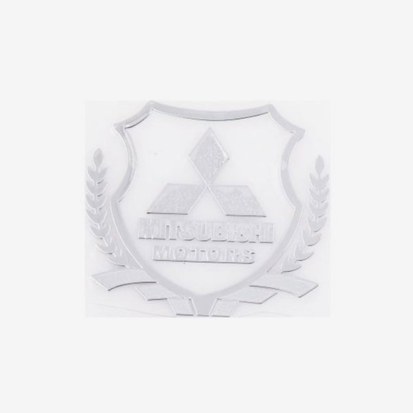 Шильдик металлопластик SW MITSUBISHI MOTORS (Наклейка) 45*45мм