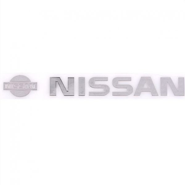 Шильдик металлопластик SW NISSAN Серый (Наклейка) 115*20мм