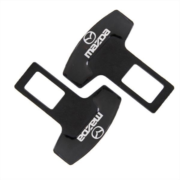 Заглушка-блокировка замка ремня безопасности SW Черный 90*55мм 2шт Mazda