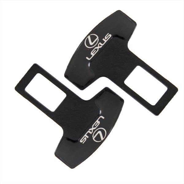 Заглушка-блокировка замка ремня безопасности SW Черный 90*55мм 2шт Lexus