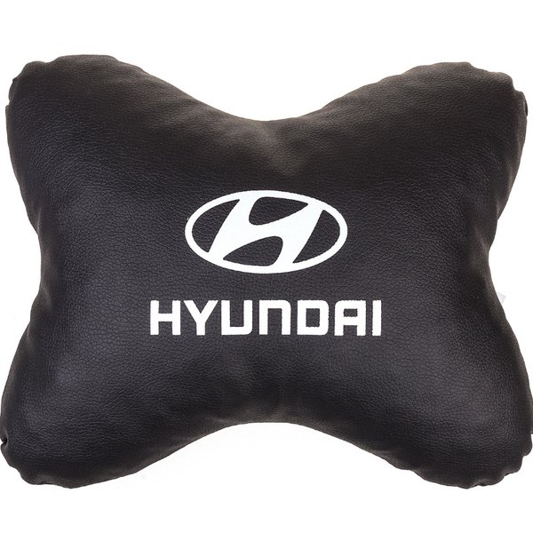 Подушка на подголовник SW кожа иск. Черная HYUNDAI