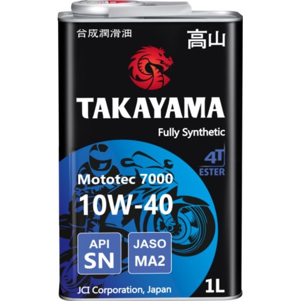 Масло моторное Takayama 4-T Mototec 7000 10W40 1