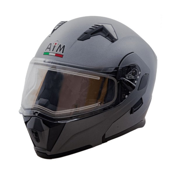 Шлем снегоходный AiM JK906 Grey Metal XL