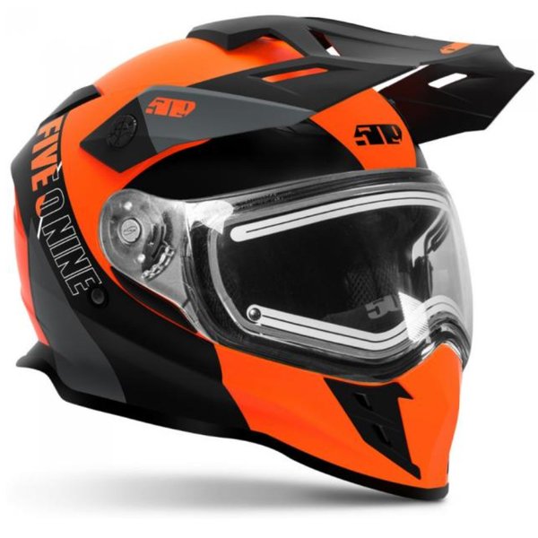 Шлем 509 Delta R3L с подогревом визора взрослые Orange Gray, MD