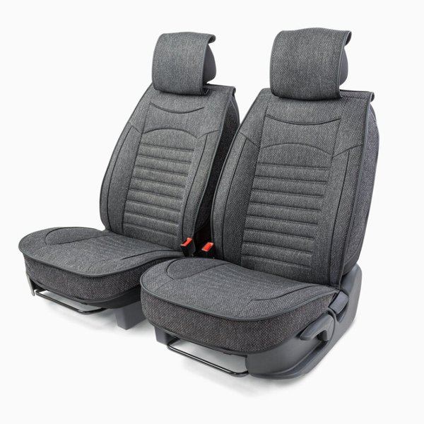 Накидки на сиденье Car Performance передние 2шт гобелен темносерый 5шт/уп CUS-2082 D.GY
