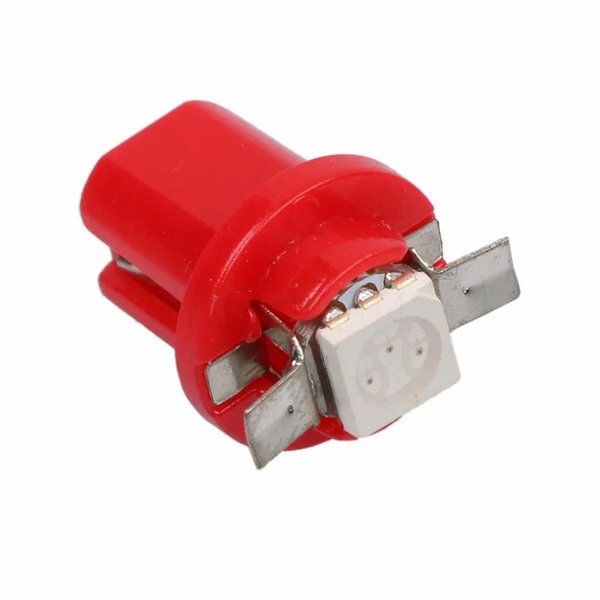 Лампа св/д T5 12V 1 SMD LED Red большой