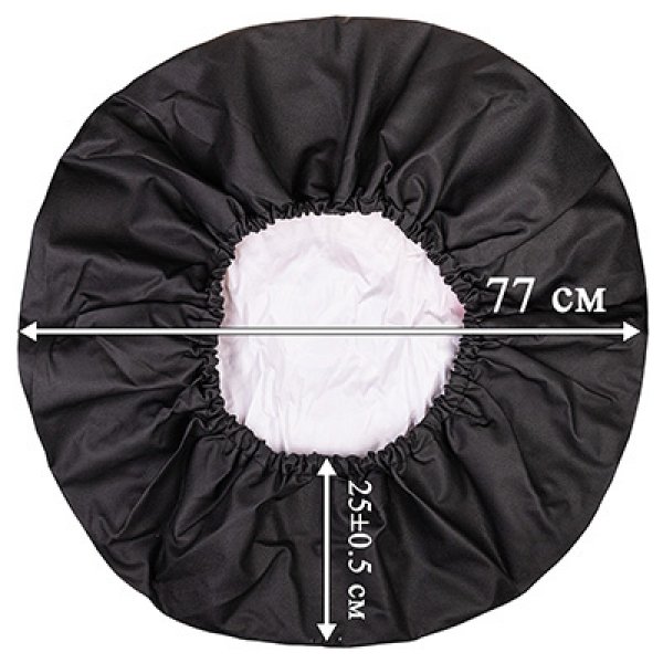 Чехол запасного колеса Черная пантера R16,17 диаметр 77см SKYWAY экокожа/полиэстер