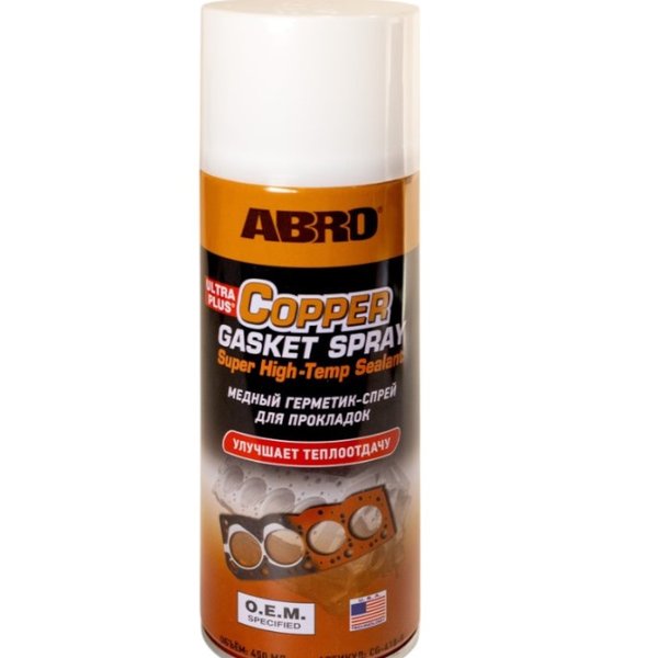 Герметик-спрей медный для прокладок Abro CG-418-R 450мл