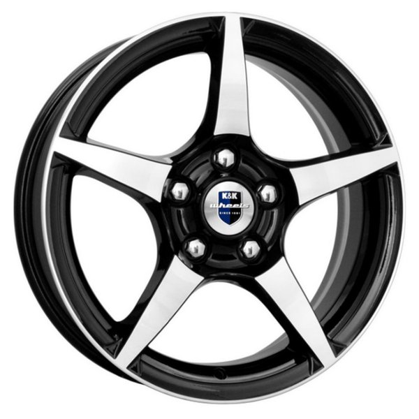 Диск литой 16*6,5 5*100 Et45 67,1 R1 Алмаз Черный КС425-02 КиК 9750 Уцен