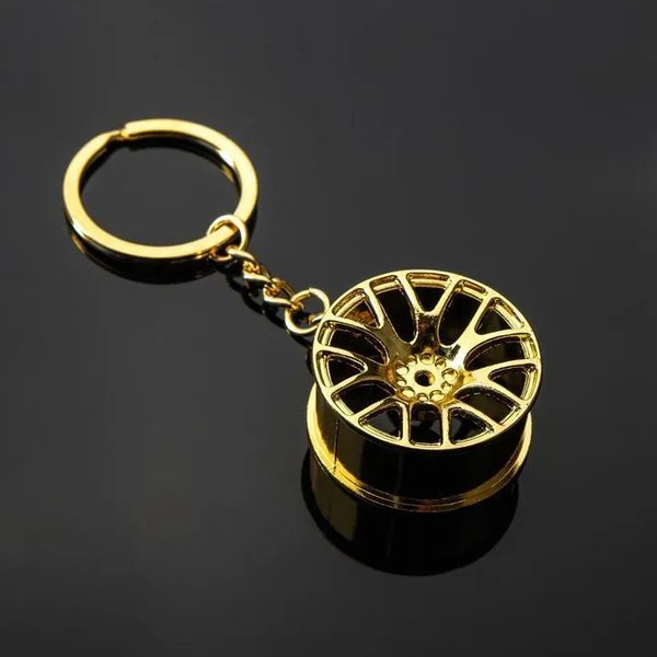 Брелок для ключей Cartage, диск, золотой   4246658