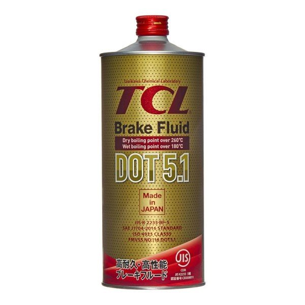 Жидкость тормозная TCL DOT-5.1 1л 