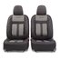 Чехлы автомобильные CUSHION COMFORT эко-хлопок 15 пр. 4мол. черн/серые AIRBAG CUS-1505