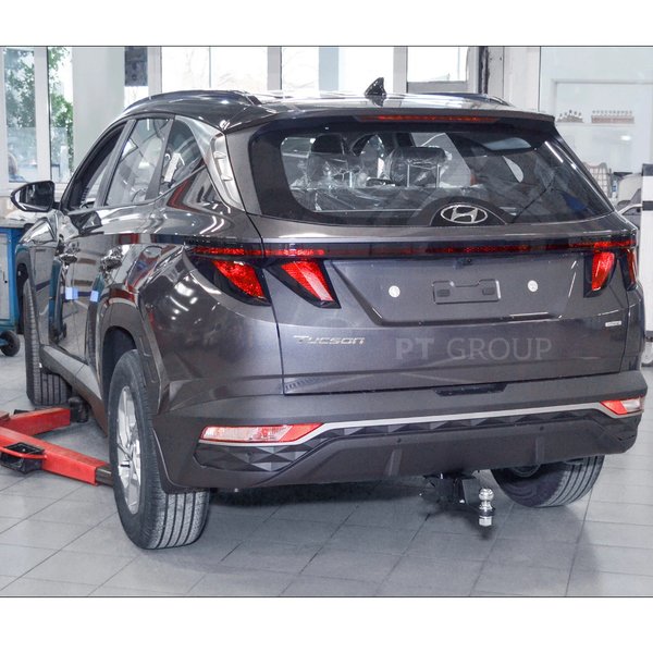 Фаркоп Hyundai Tucson 2021- (Сборка РФ) съемный квадрат PT Group