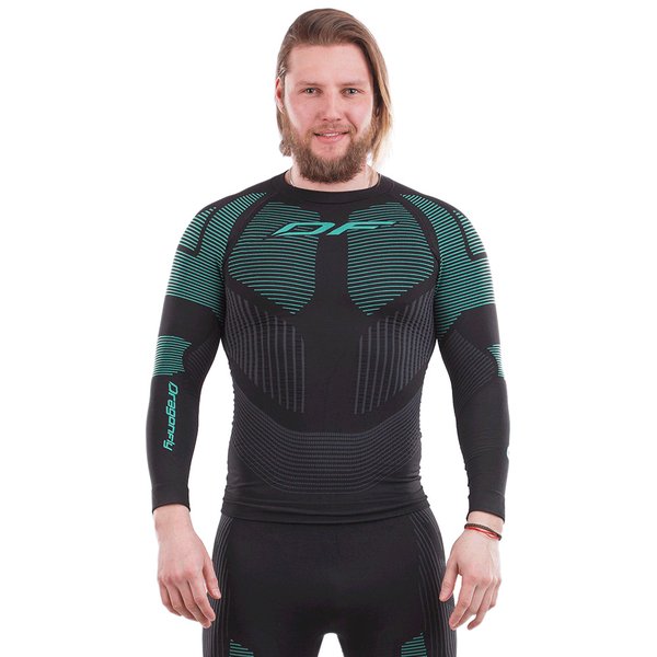 Термофутболка 3DTHERMO GREEN с длинным рукавом (XL-XXL) Dragonfly 