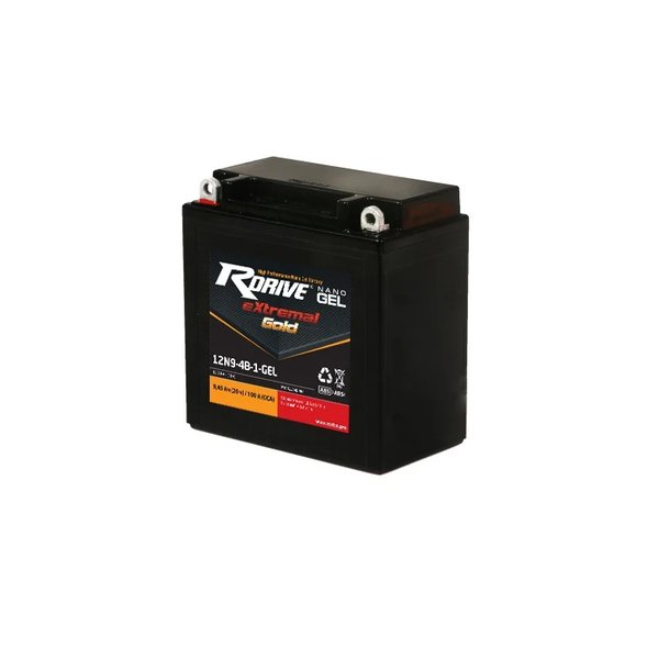 Аккумулятор мото Rdrive Extremal Gold 12N9-4B-1-Gel 9 А/ч R