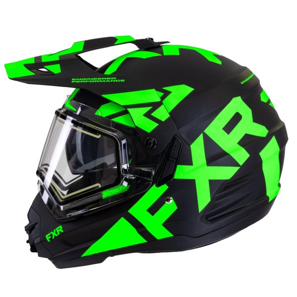 Шлем FXR Torque X Team с подогревом Blk/Lime, L