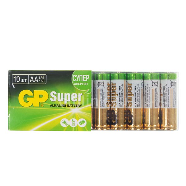 Батарейка GP Super alkaline AA LR6 15A10/2-2CRVH12