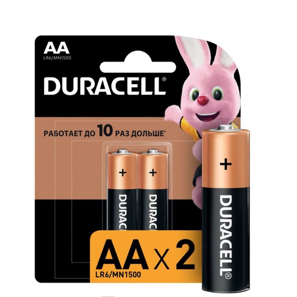 Батарейка Duracell BASIC AA LR6 BL-2 2шт