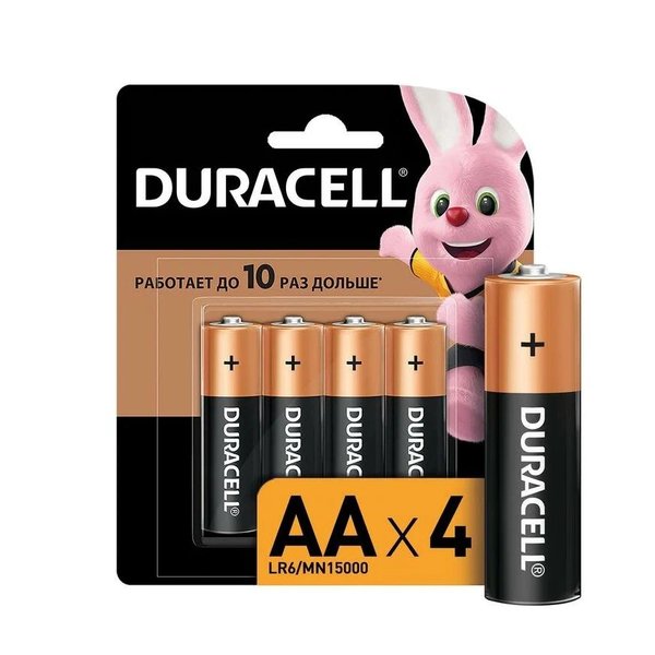 Батарейка Duracell BASIC AA LR6 BL-4 4шт