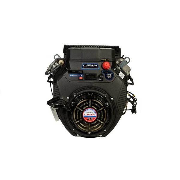 Двигатель Lifan LF2V80F-2A (29л.с.) D25 20A,датчик давл./м, м/радиатор, счетчик моточасов