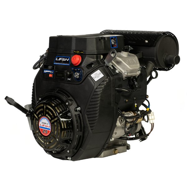 Двигатель Lifan LF2V80F-2A (29л.с.) D25 20A,датчик давл./м, м/радиатор, счетчик моточасов