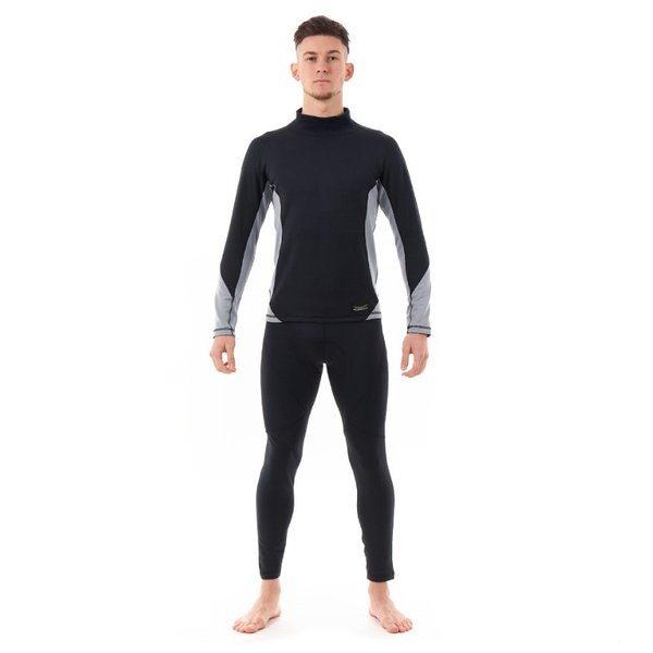 Термобелье зимнее с высоким воротом Мужское Black - Gray 2023 (L)