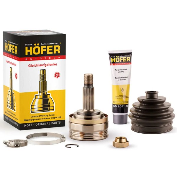Шрус ВАЗ 2108-2115 наружний в сборе (чехол, гайка, хомуты) HOFER HF401510	