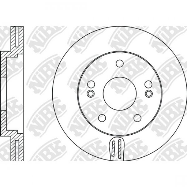 Диск тормозной перед Hyundai 51712-1F000 Nibk RN1174 TUCSON 06-/i30 09-/SPORTAGE 04-(DF4283) D=280