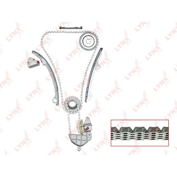 Комплект для замены цепи ГРМ Nissan QR20/25 -05/01 Lynx TK-0030 (15041-6N215,13070-6N21A)